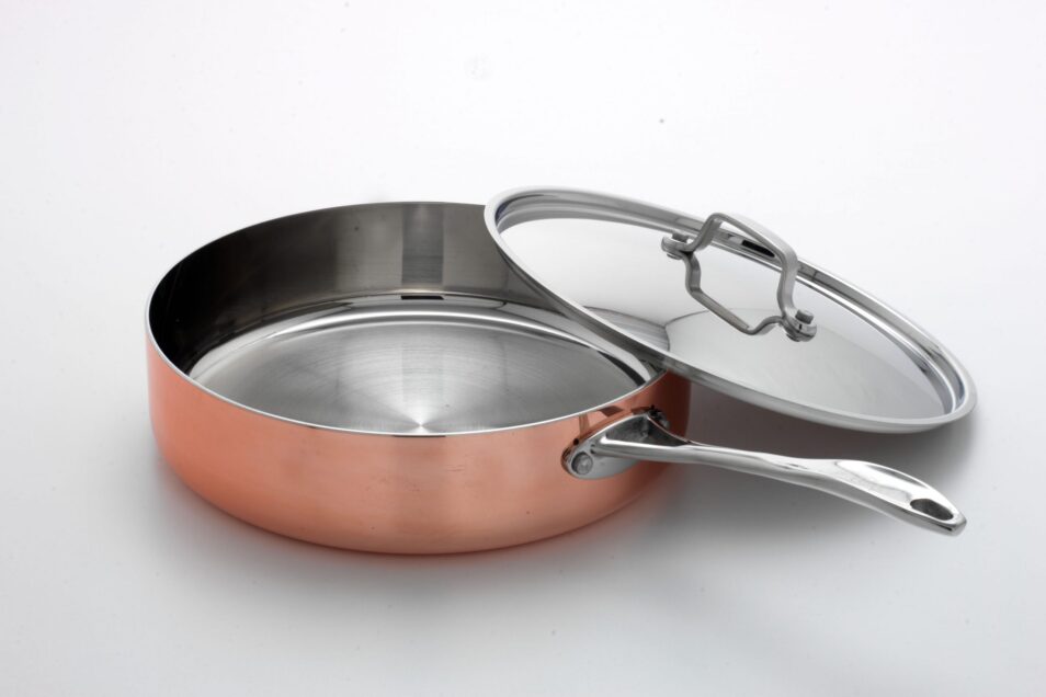 26cm or 10 14 saute' pan cw polished SS lid